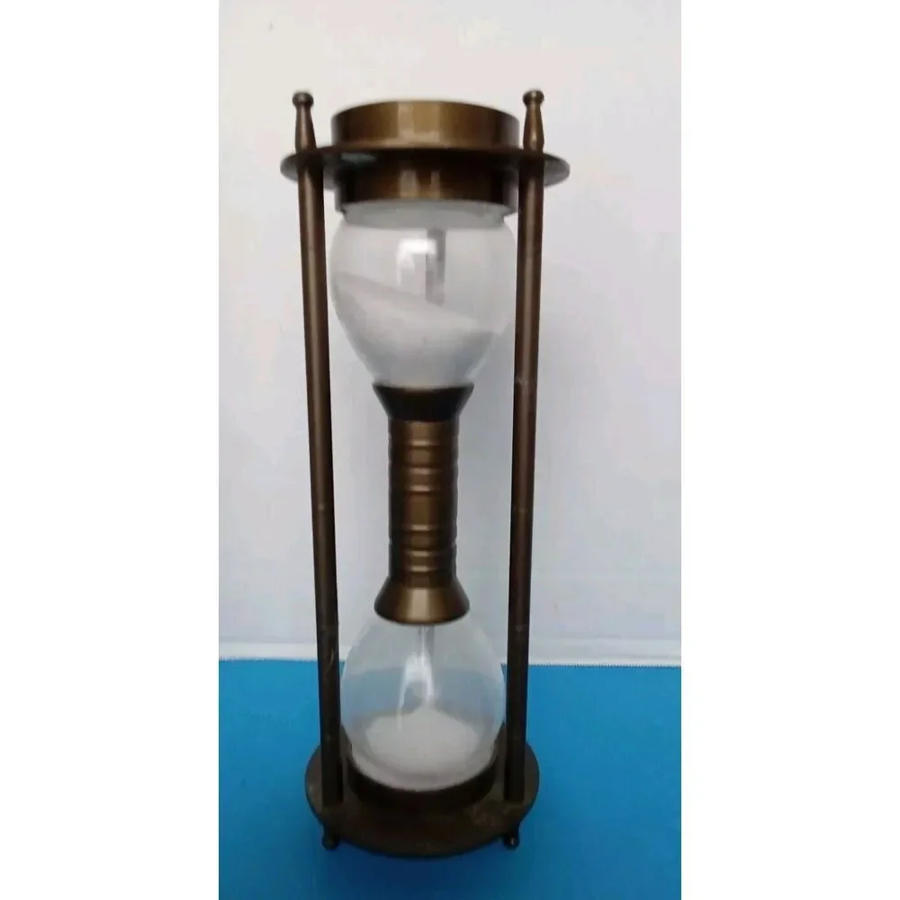 Vintage Hourglass‎ Sand Timer Bronze Finish Home Decor Accent Piece
